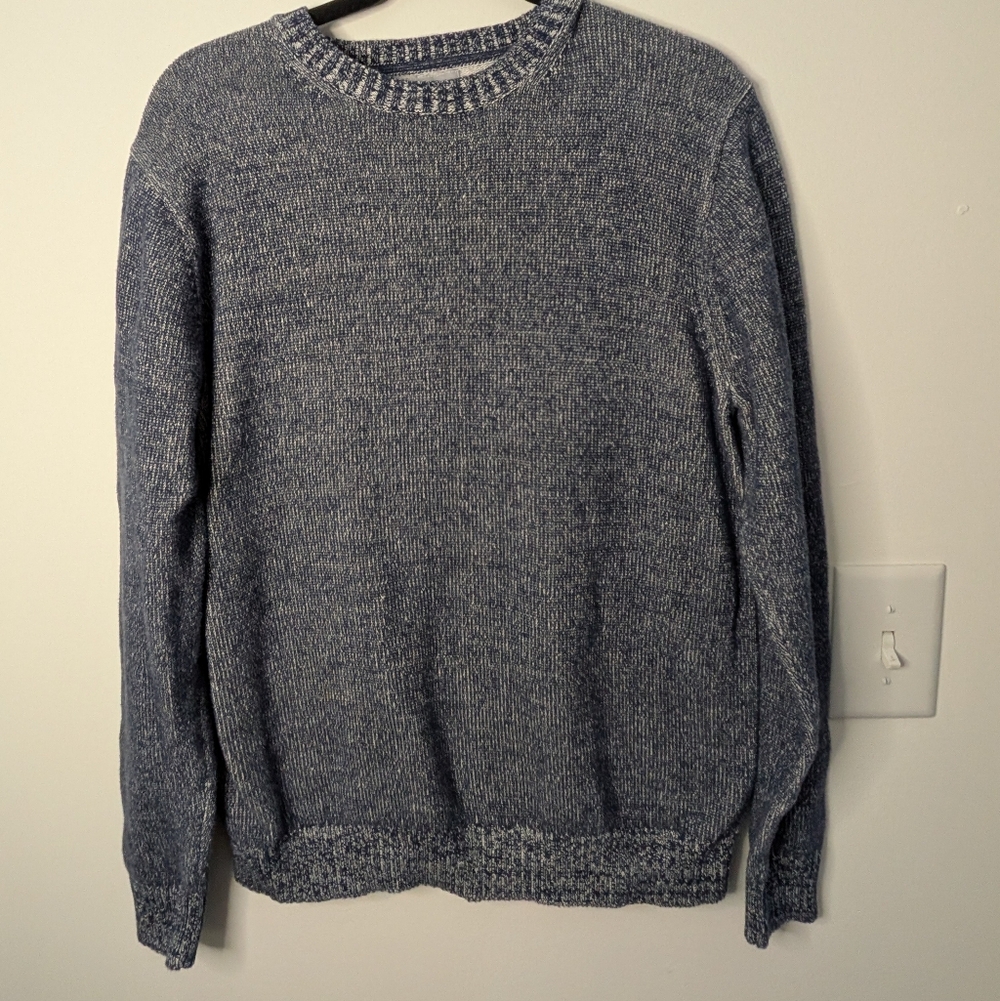 St. John's Bay Men's Blue Cozy Sweater 100% Cotton